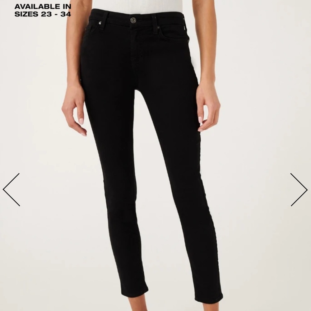7 for all Mankind navy skinny jeans